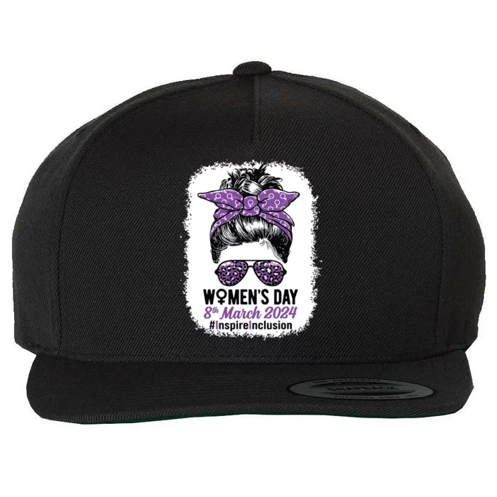 International Women Day 2024 Inspire Inclusion 8 March 24 Wool Snapback Cap