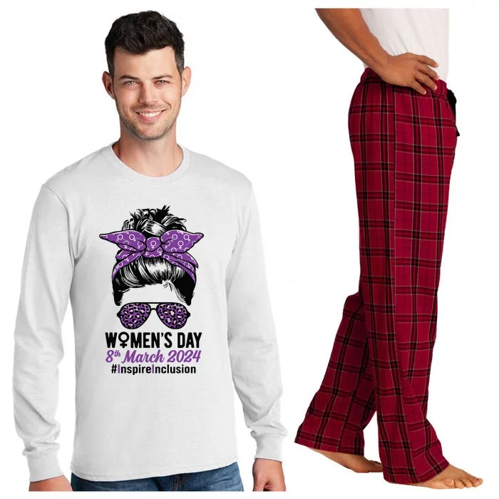 International Women Day 2024 Inspire Inclusion 8 March 24 Long Sleeve Pajama Set