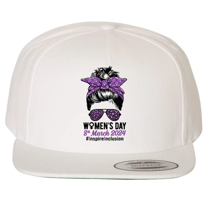 International Women Day 2024 Inspire Inclusion 8 March 24 Wool Snapback Cap