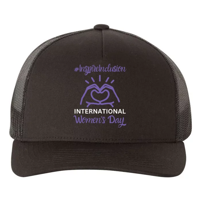 International Women Day 2024 Inspire Inclusion 8 March Yupoong Adult 5-Panel Trucker Hat