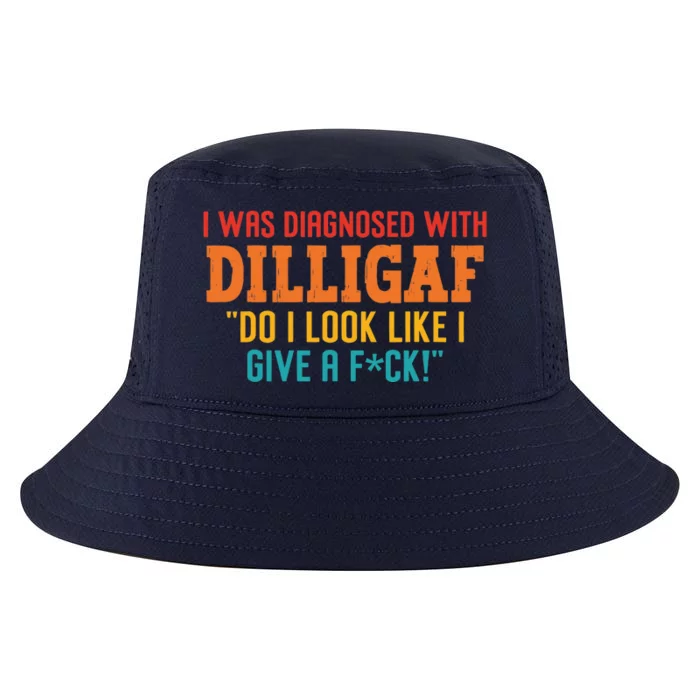 I Was Diagnosed With Dilligaf Do I Look Like I Give A Fck Cool Comfort Performance Bucket Hat