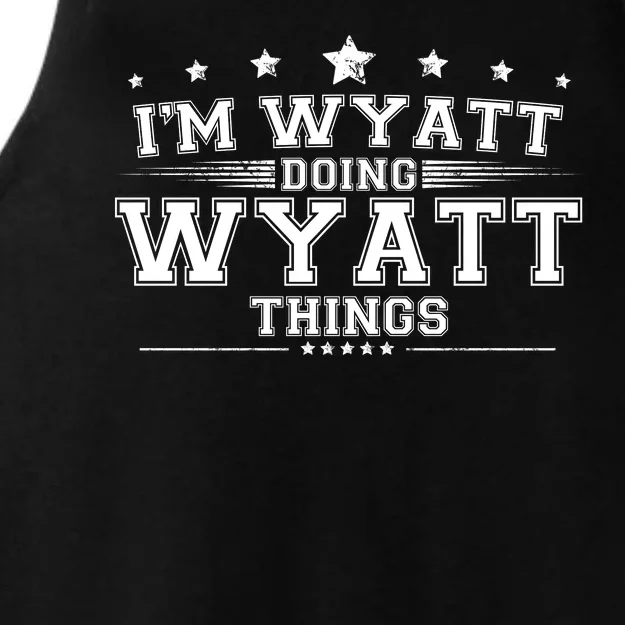 Im Wyatt Doing Wyatt Things Ladies Tri-Blend Wicking Tank