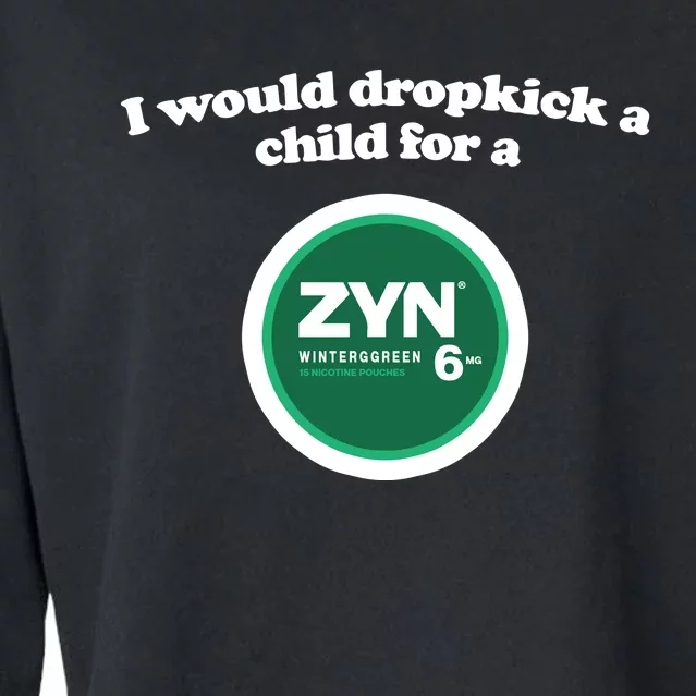 I Would Dropkick A Child For A Zyn Cropped Pullover Crew