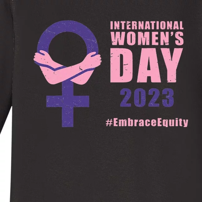 International Wo Day March 8 EmbraceEquity Baby Long Sleeve Bodysuit