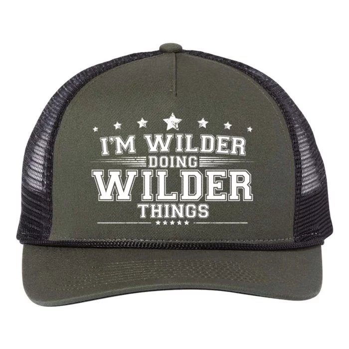 Im Wilder Doing Wilder Things Retro Rope Trucker Hat Cap