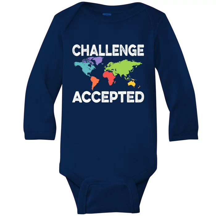 International World Flags Flags World Map Baby Long Sleeve Bodysuit