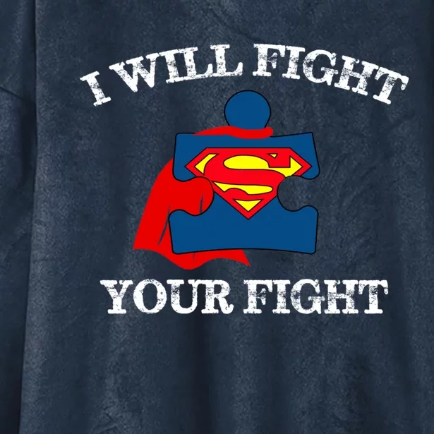 I Will Fight Your Fight Gift Hooded Wearable Blanket