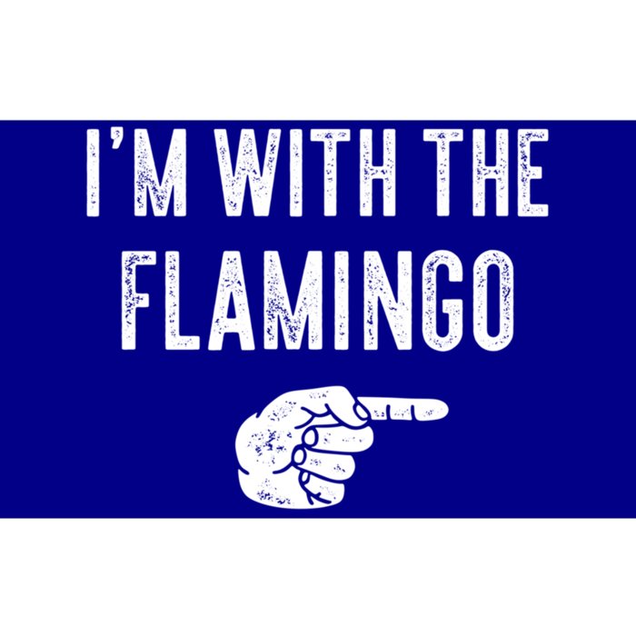 IM With Flamingo Halloween Christmas Funny Great Gift Bumper Sticker