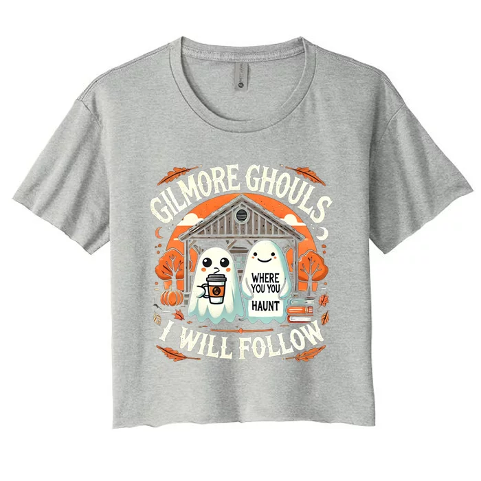 I Will Follow Apparel Gilmore Ghouls Where You Haunt Women's Crop Top Tee