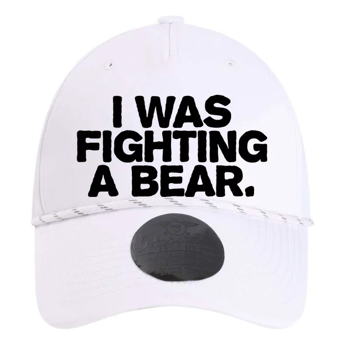 I Was Fighting A Bear Funny Injury Get Well Gift Performance The Dyno Cap