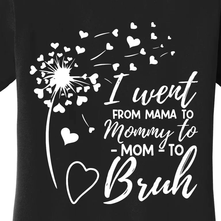 I Went From Mom Bruh Gifts Mothers Day Best Mom Ever Women's T-Shirt