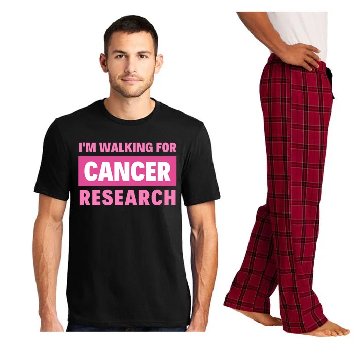 I'm Walking For Cancer Research Pajama Set