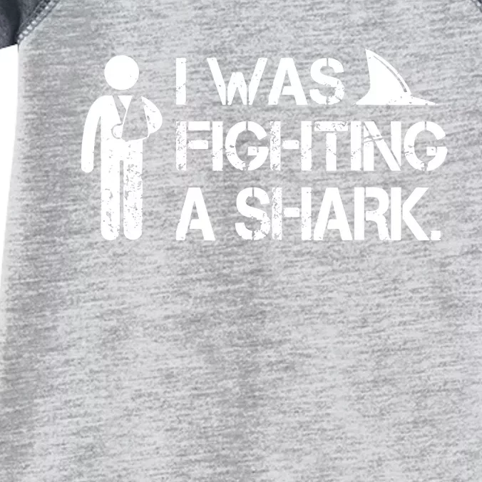 I Was Fighting A Shark Infant Baby Jersey Bodysuit