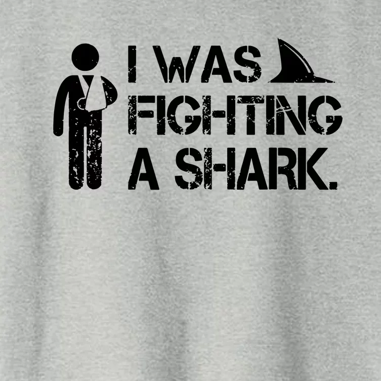 I Was Fighting A Shark Women's Crop Top Tee