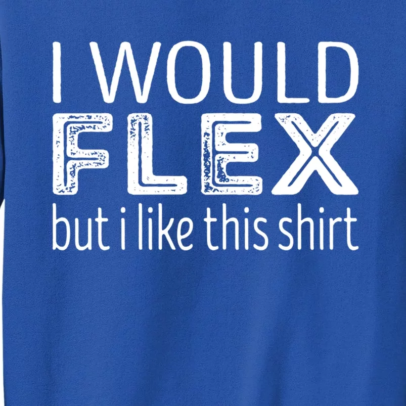 I Would Flex But I Like This Gift Workout Great Gift Sweatshirt