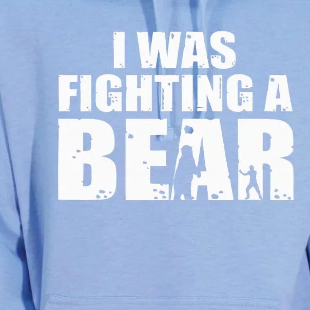 I Was Fighting A Bear Funny Get Well Unisex Surf Hoodie