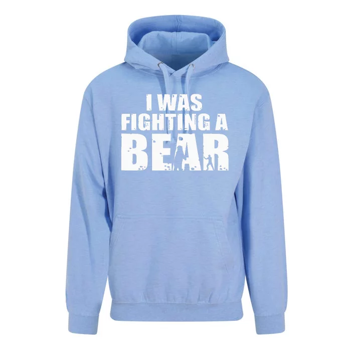 I Was Fighting A Bear Funny Get Well Unisex Surf Hoodie