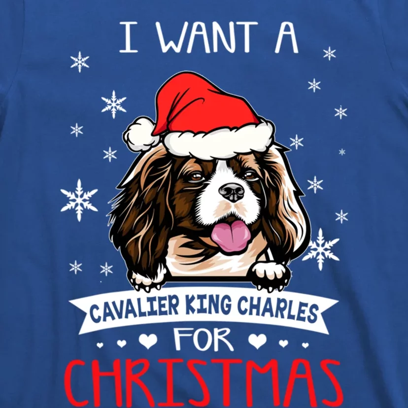 I Want For Christmas Is A Cavalier King Charles Spaniel Cute Gift T-Shirt