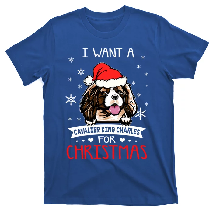 I Want For Christmas Is A Cavalier King Charles Spaniel Cute Gift T-Shirt