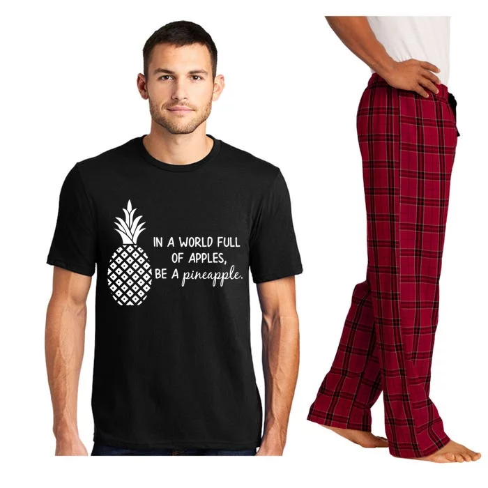 In World Full Of Apples Be Pineapple Motivational Gift Pajama Set