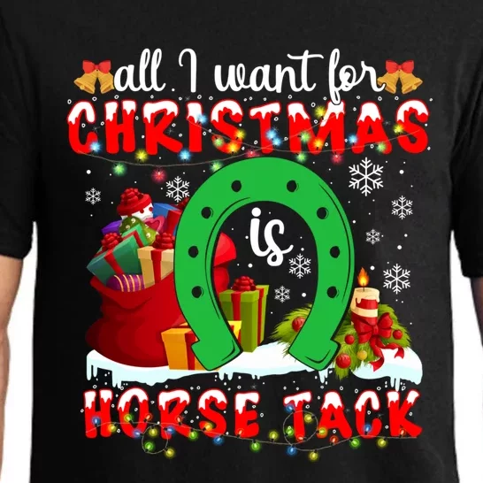 I Want For Christmas Is Horse Tack Funny Gift Pajama Set