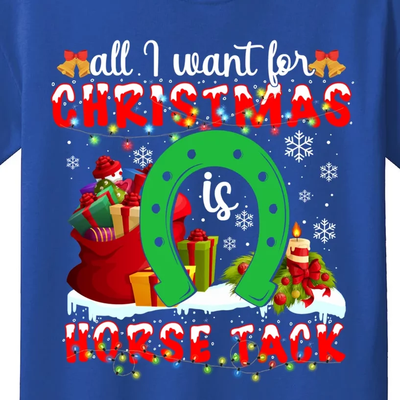 I Want For Christmas Is Horse Tack Funny Gift Kids T-Shirt