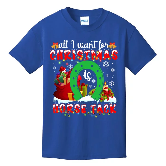 I Want For Christmas Is Horse Tack Funny Gift Kids T-Shirt