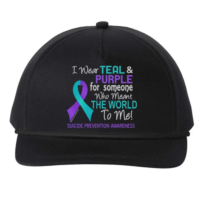 I Wear For Someone Who Meant World To Me Suicide Prevention Snapback Five-Panel Rope Hat