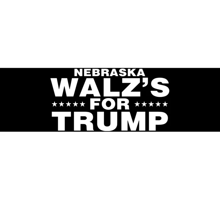 Im WalzS Family Members Wearing Nebraska WalzS For Trump Bumper Sticker