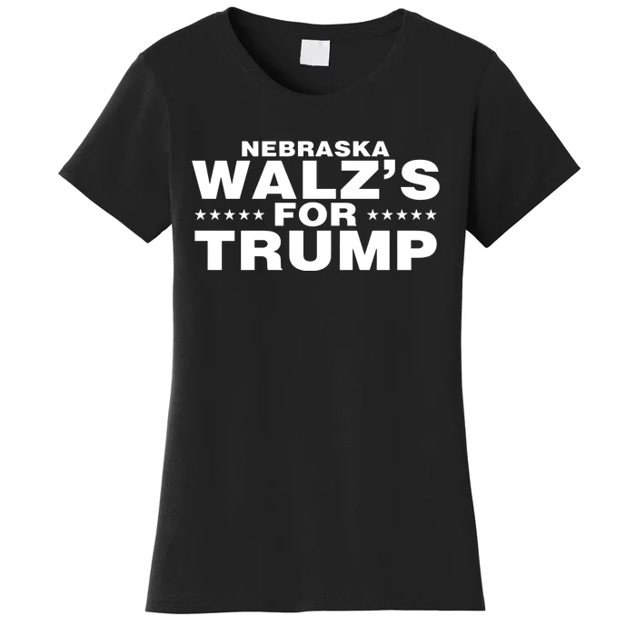 Im WalzS Family Members Wearing Nebraska WalzS For Trump Women's T-Shirt