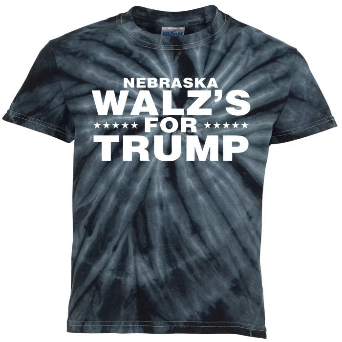 Im WalzS Family Members Wearing Nebraska WalzS For Trump Kids Tie-Dye T-Shirt