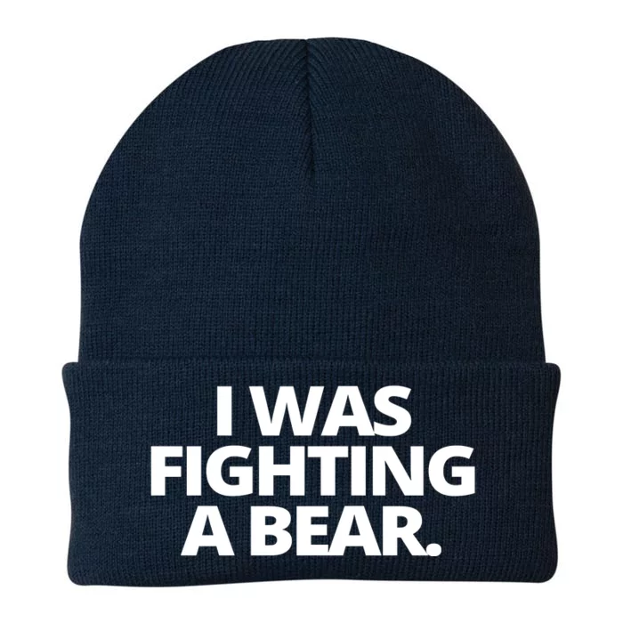 I Wanna Fighting A Bear Funny Injury Knit Cap Winter Beanie