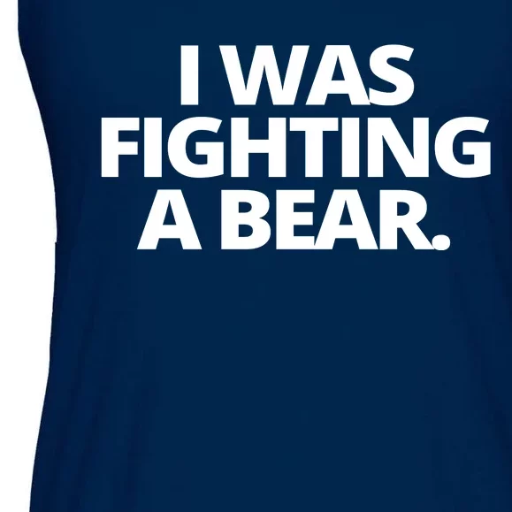 I Wanna Fighting A Bear Funny Injury Ladies Essential Flowy Tank