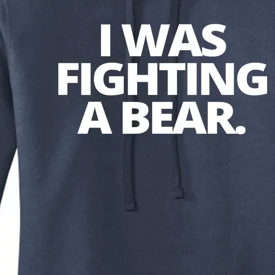 I Wanna Fighting A Bear Funny Injury Women's Pullover Hoodie