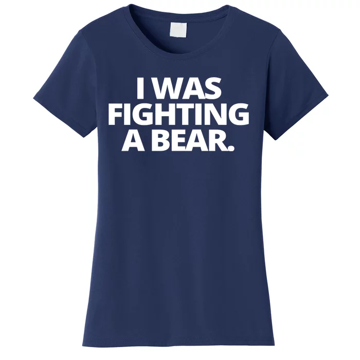 I Wanna Fighting A Bear Funny Injury Women's T-Shirt