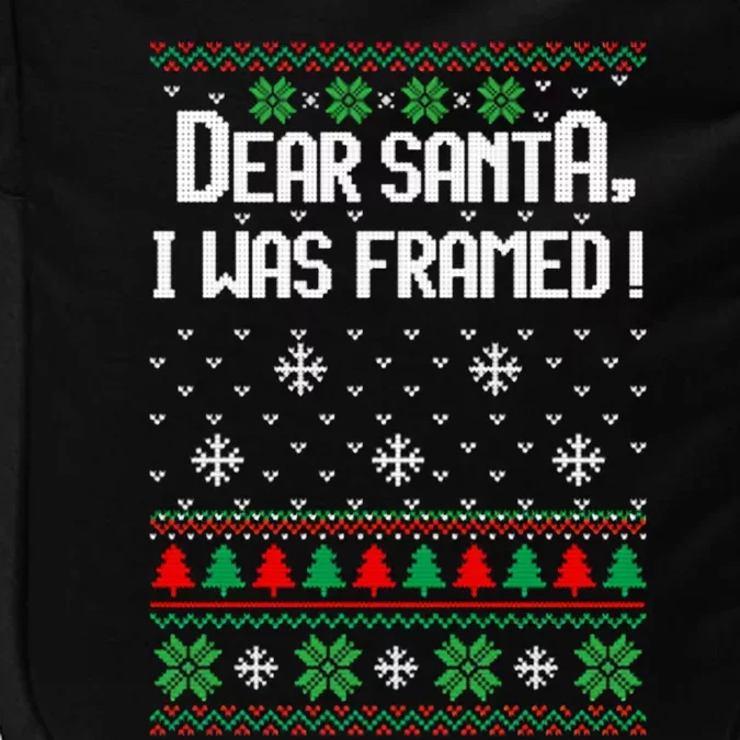 I Was Framed Ugly Christmas Impact Tech Backpack