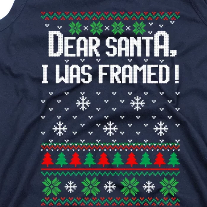 I Was Framed Ugly Christmas Tank Top