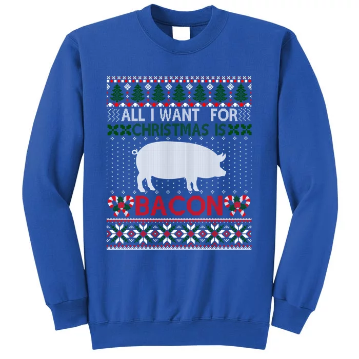 I Want For Christmas Is Bacon Pig Ugly Christmas Sweater Gift Sweatshirt