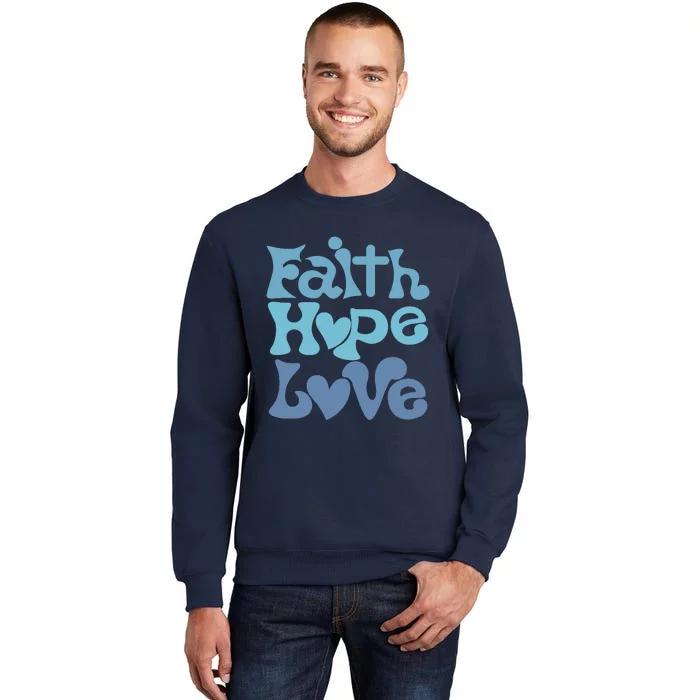 Inspire With Faith, Hope, And Love Christian Design Sweatshirt