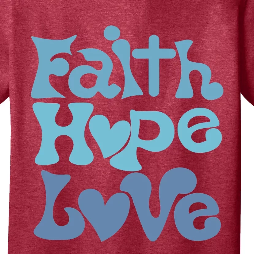 Inspire With Faith, Hope, And Love Christian Design T-Shirt