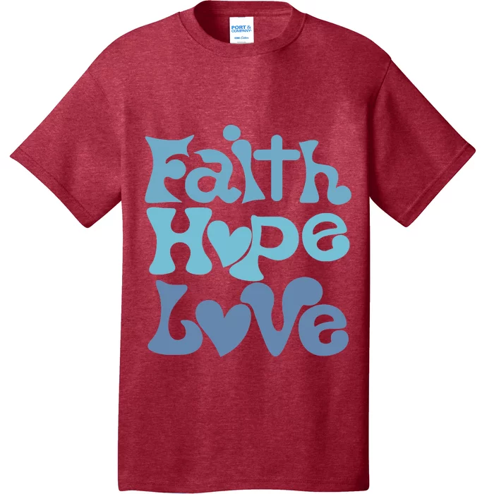 Inspire With Faith, Hope, And Love Christian Design T-Shirt