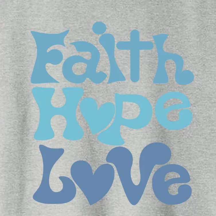 Inspire With Faith, Hope, And Love Christian Design Women's Crop Top Tee