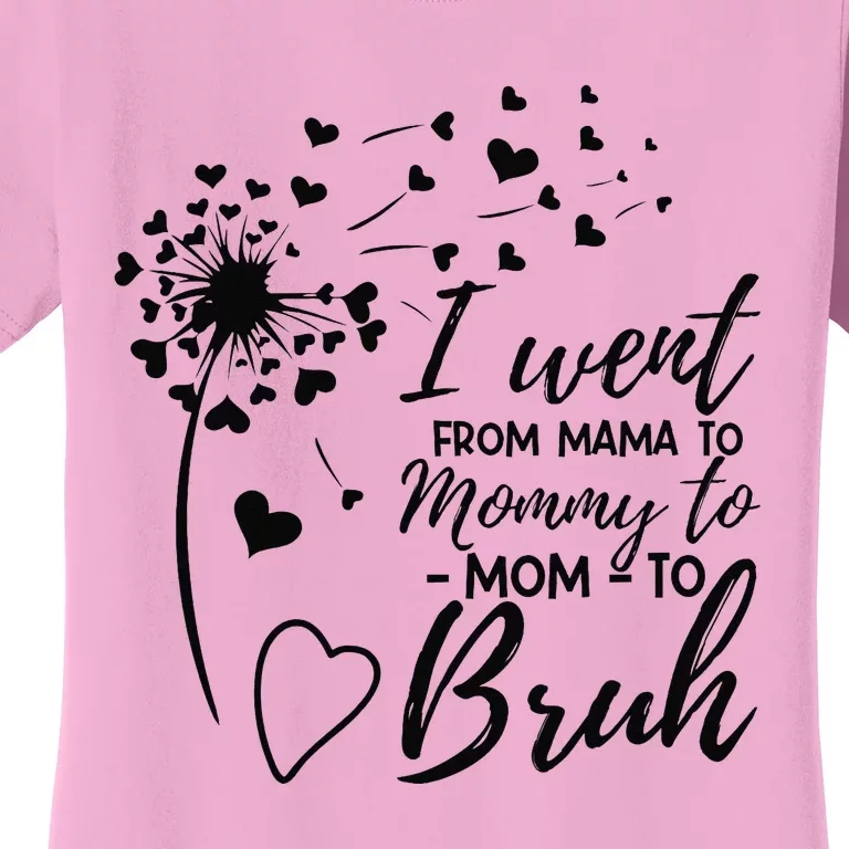 I Went From Mom Bruh Mothers Day Best Mom Ever Women's T-Shirt