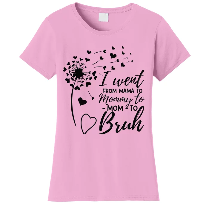 I Went From Mom Bruh Mothers Day Best Mom Ever Women's T-Shirt