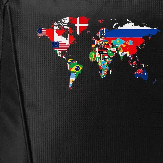 International World Flags  Flags World Map City Backpack