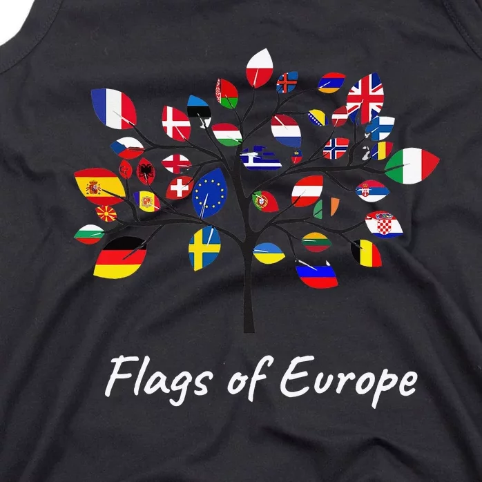 International World Flags Flags of Europe Tank Top