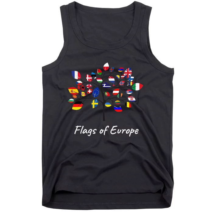 International World Flags Flags of Europe Tank Top