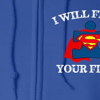 I Will Fight Your Fight Cute Gift Full Zip Hoodie