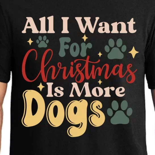 I Want For Christmas Is More Dogs Lover Lights Christmas Cute Gift Pajama Set