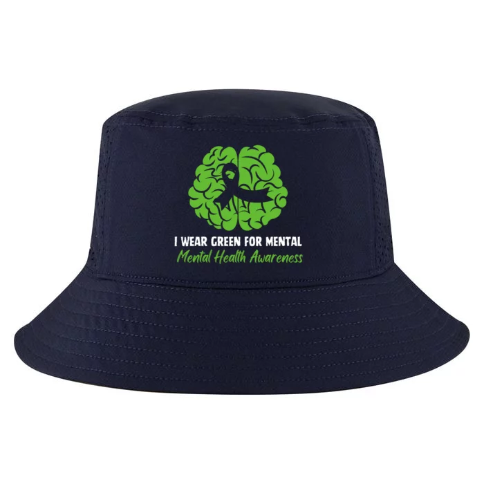 I Wear Green Tal Health Awareness Ribbon Month Meaningful Gift Cool Comfort Performance Bucket Hat